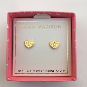 18Kt GOS Kids Heart earrings
